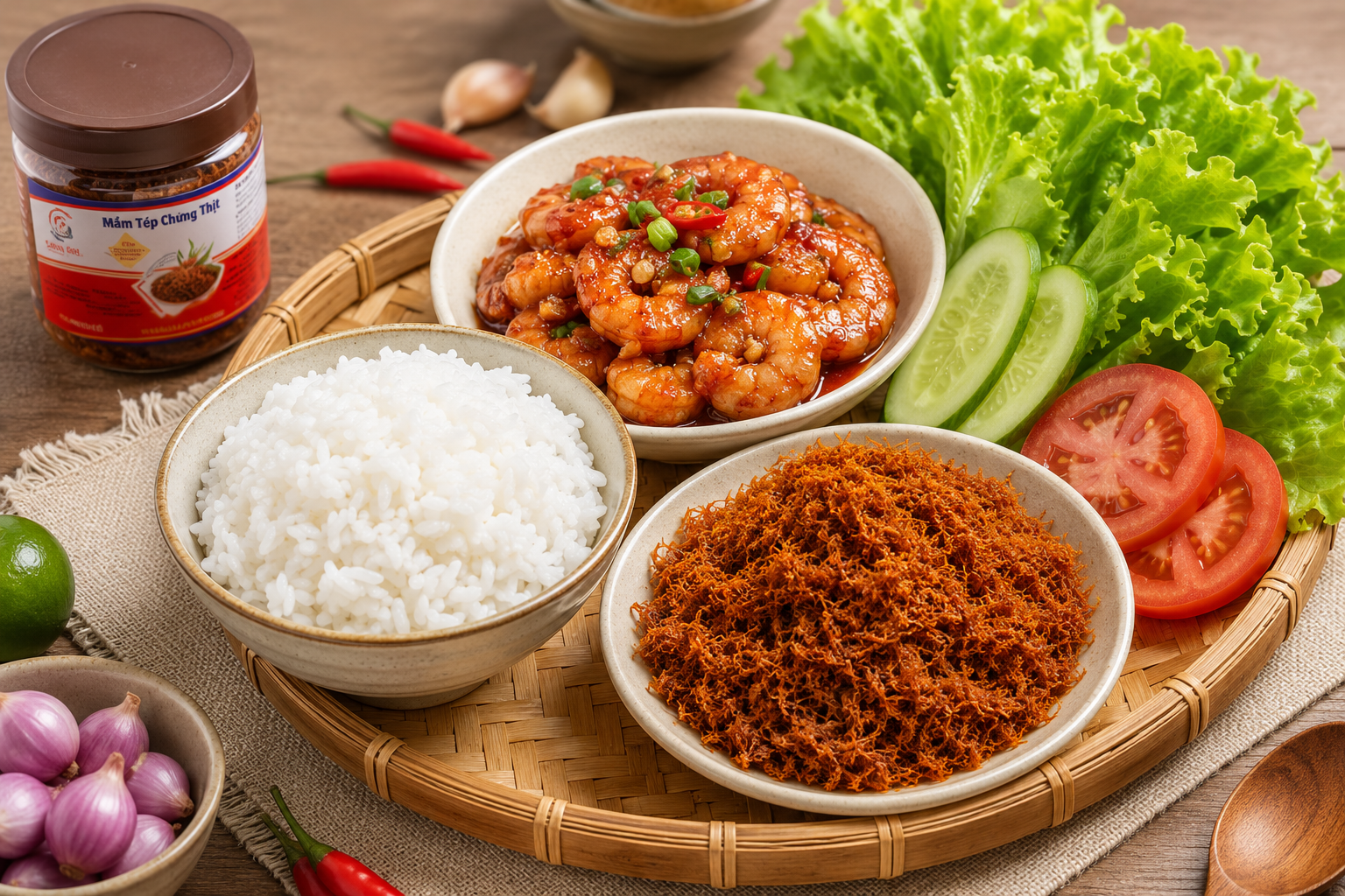 Bữa cơm đặc sản Hạ Long với ruốc tôm Hoàng Hồng